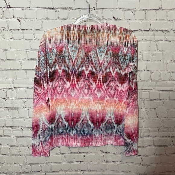 Sundance Sublimation Print Long Sleeve Crewneck Tee size Small - Picture 4 of 8